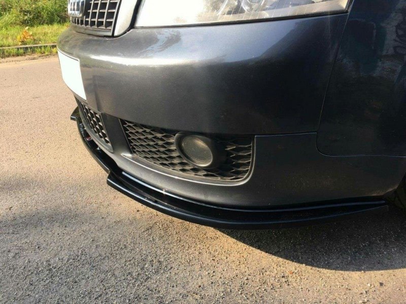 Maxton Front Ansatz V.2 für Audi A4 S-Line B6 schwarz Hochglanz AU-A4-B6-SLINE-FD2-G