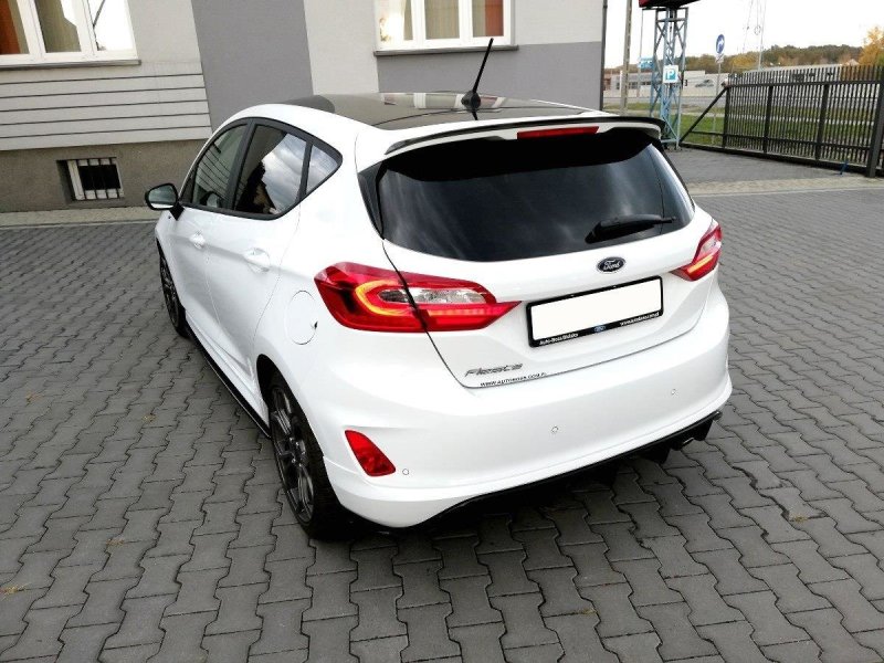 Maxton Spoiler CAP für Ford Fiesta Mk8  schwarz Hochglanz FO-FI-8-CAP1-G