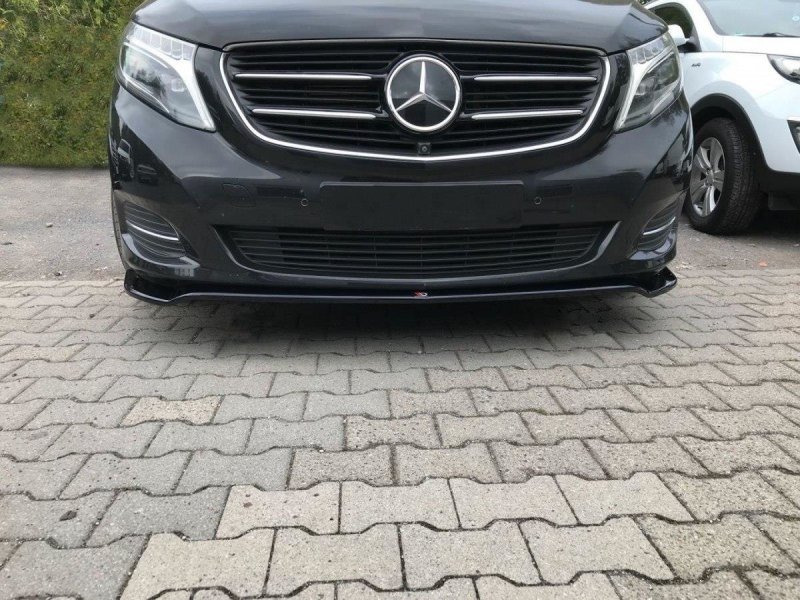 Maxton Front Ansatz für v.3 Mercedes V-Klasse W447 schwarz Hochglanz ME-V-447-FD3-G