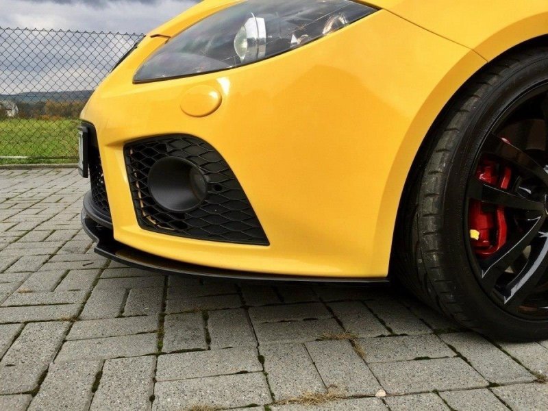 Maxton Front Ansatz für SEAT LEON MK2 CUPRA FR (vor Facelift) schwarz Hochglanz SE-LE-2-FR-FD1-G