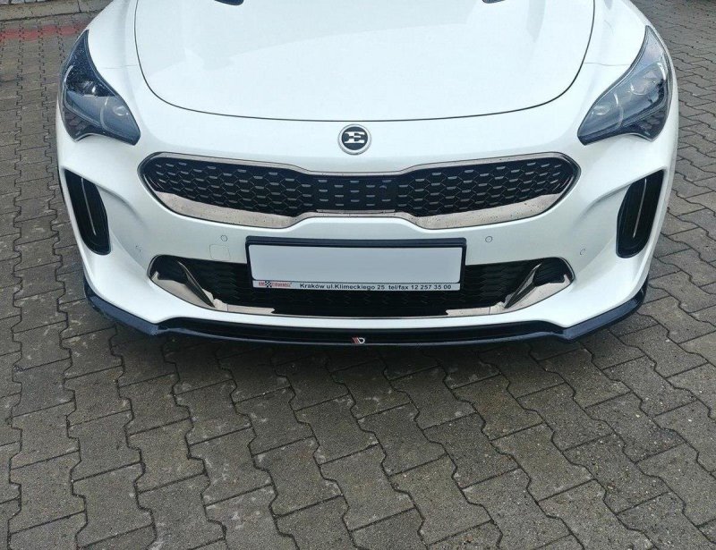 Preview: Maxton Front Ansatz V.1 für KIA STINGER GT schwarz Hochglanz KI-ST-1-GT-FD1-G