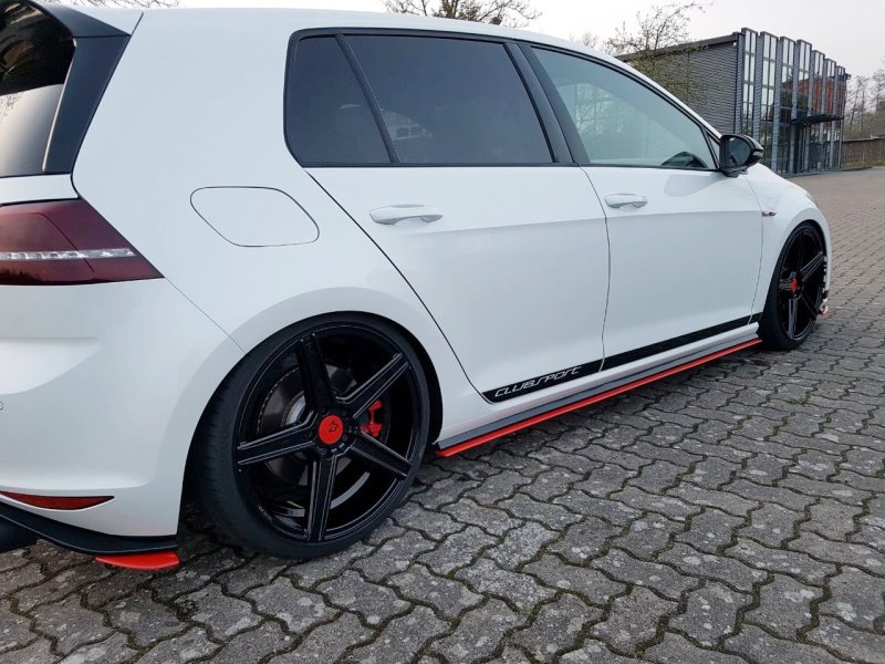 Maxton Seitenschweller Ansatz für VW GOLF Mk7 GTI CLUBSPORT VW-GO-7-GTI-CS-SD1-RED