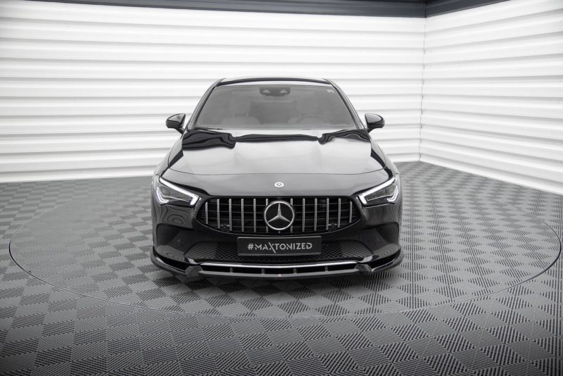 Maxton Front Ansatz V.2 Mercedes-Benz CLA C118 schwarz Hochglanz ME-CLA-118-FD2-G