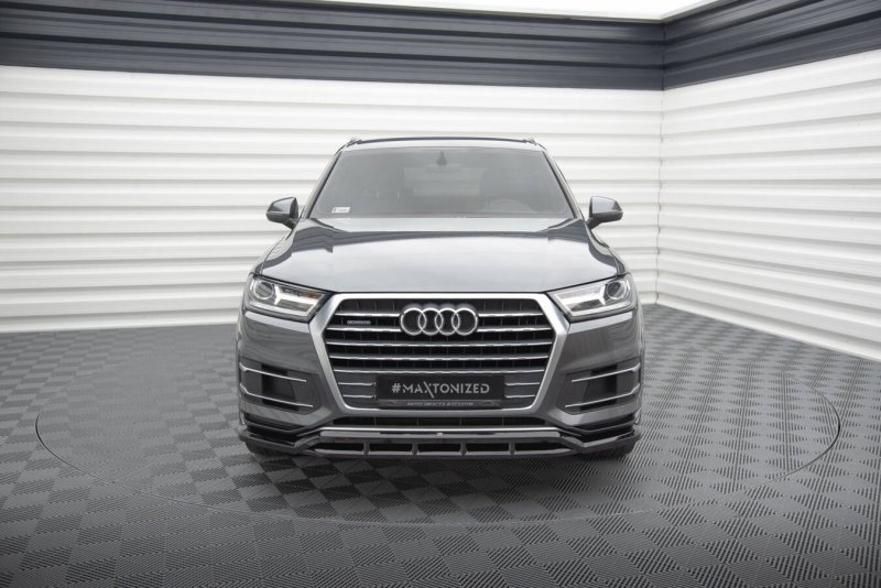 Maxton Front Ansatz Audi Q7 Mk2 schwarz Hochglanz AU-Q7-2-FD1G+FD1R-G