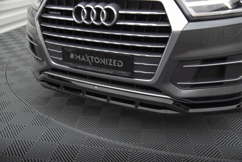 Maxton Front Ansatz Audi Q7 Mk2 schwarz Hochglanz AU-Q7-2-FD1G+FD1R-G