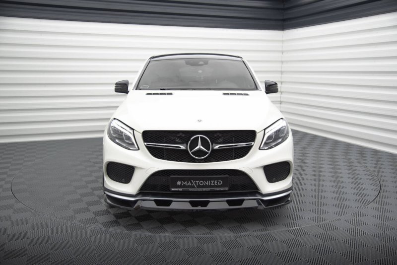 Maxton Front Ansatz V.1 Mercedes-Benz GLE Coupe 43 AMG / AMG-Line C292 schwarz Hochglanz ME-GLE-C292-AMGLINE-FD1-G
