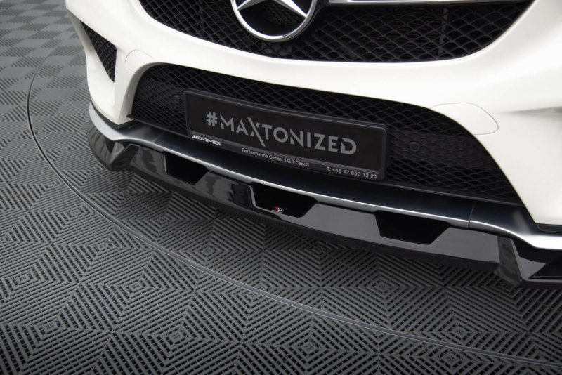 Maxton Front Ansatz V.1 Mercedes-Benz GLE Coupe 43 AMG / AMG-Line C292 schwarz Hochglanz ME-GLE-C292-AMGLINE-FD1-G