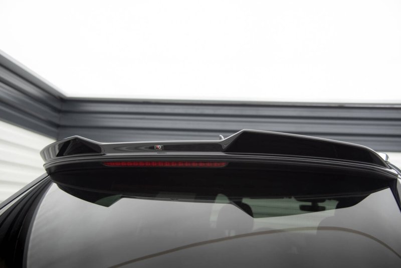 Maxton Spoiler CAP Abrisskante 3D Audi Q7 Mk2 schwarz Hochglanz AU-Q7-2-CAP1-G