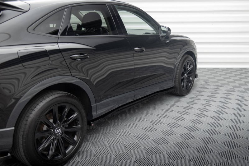 Maxton Seitenschweller Ansatz Audi Q3 Sportback F3 schwarz Hochglanz AU-Q3-2-SB-SD1-G