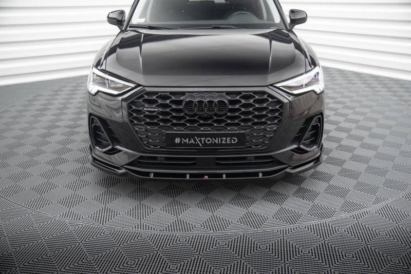 Maxton Front Ansatz V.2 Audi Q3 Sportback F3 schwarz Hochglanz AU-Q3-2-SB-FD2-G