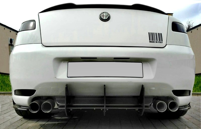Maxton Diffusor Heck Ansatz für Heckschürze für ALFA ROMEO GT AL-GT-CNC-RS1