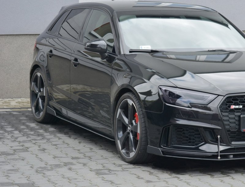 Maxton Sport Seitenschweller Ansatz für V.2 für Audi RS3 8V FL Sportback AU-RS3-8VF-CNC-SD2