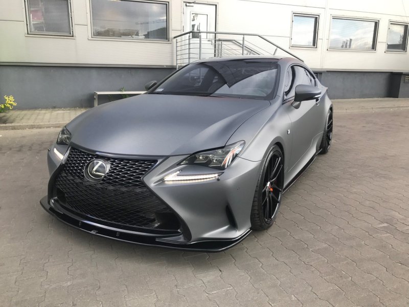 Preview: Maxton Front Ansatz V.1 für Lexus Rc schwarz Hochglanz LE-RC-1-FD1-G