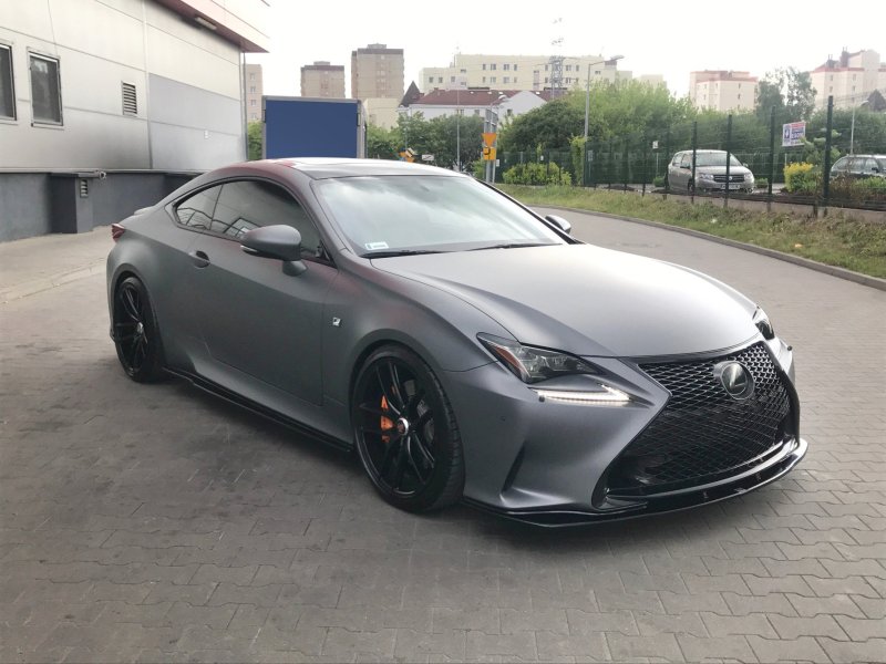Preview: Maxton Front Ansatz V.1 für Lexus Rc schwarz Hochglanz LE-RC-1-FD1-G