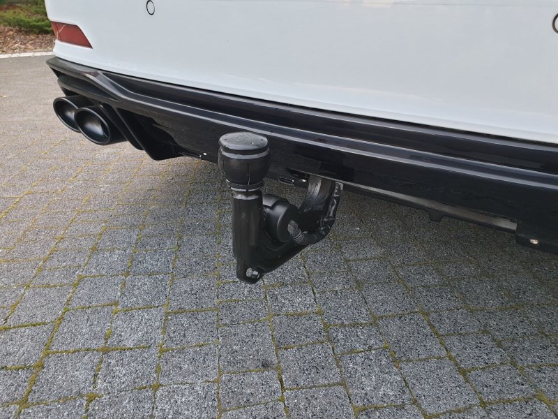 Maxton Diffusor Heck Ansatz + Endschalldampfer Sportauspuff Attrappe Audi A6 C8 S-Line AU-A6-C8-SLINE-RS1G+RS1RG+CHROME