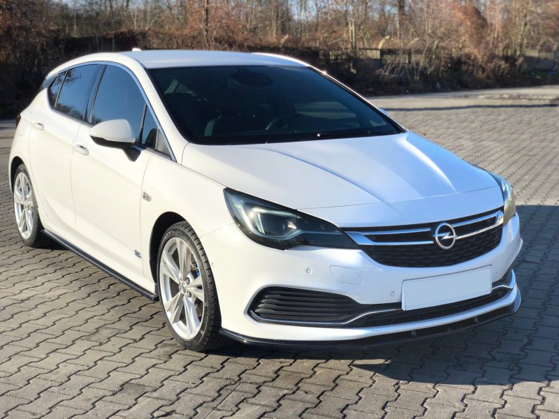 Preview: Maxton Front Ansatz V.1 für OPEL ASTRA K OPC-LINE schwarz Hochglanz OP-AS-5-OPCLINE-FD1-G