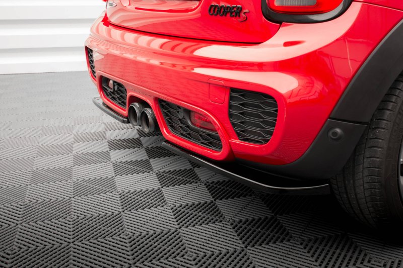 Maxton Heck Ansatz Flaps Diffusor Mini Cooper S John Copper Works F56 schwarz Hochglanz MC-S-3-56-JCW-RSD2-G