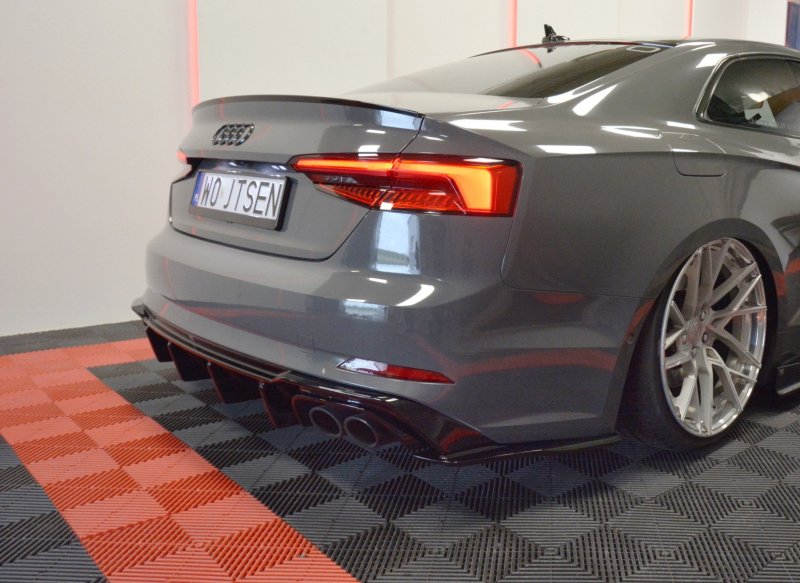 Maxton Heck Ansatz Flaps Diffusor für Audi S5 F5 Coupe AU-S5-2-FRSD1