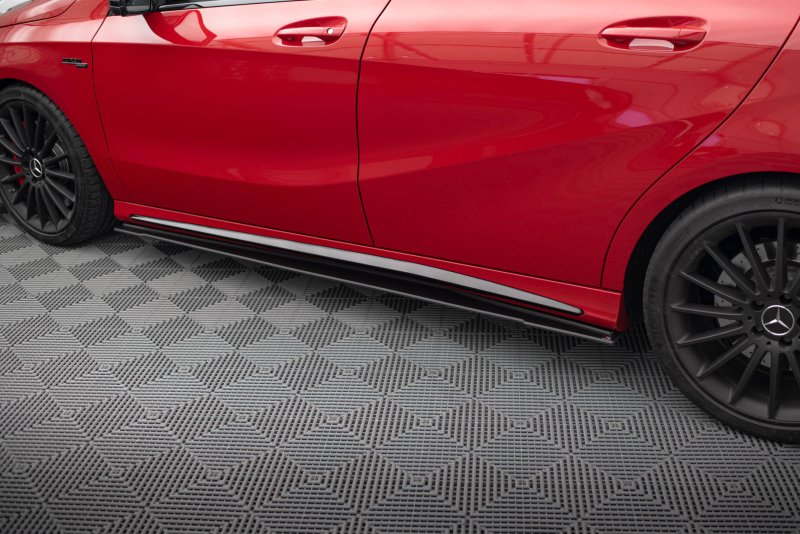 Maxton Street Pro Seitenschweller Ansatz Mercedes-Benz A 45 AMG W176 Facelift MEA176FAEROCNC-SD1BRB
