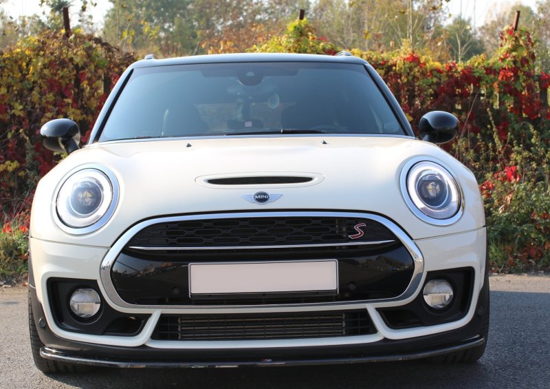 Maxton Front Ansatz V.1 für MINI CLUBMAN S MK2 (F54) JCW schwarz Hochglanz MC-CM-2-S-JCW-FD1-G