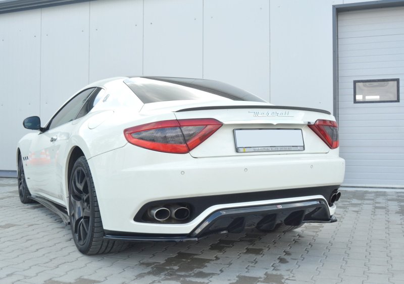 Maxton Diffusor Heck Ansatz für MASERATI GRANTURISMO schwarz Hochglanz MS-GT-1-RS1-G