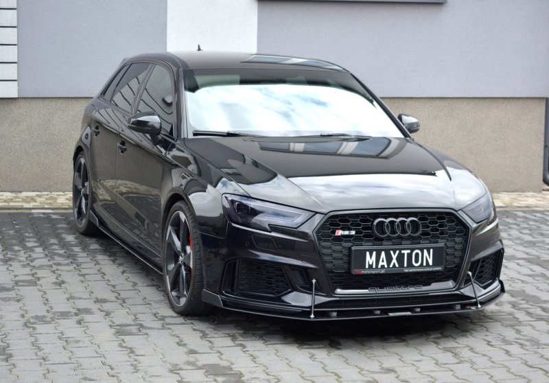 Maxton Front Sport Diffusor V.1 Audi RS3 8V FL Sportback AU-RS3-8VF-CNC-FD2
