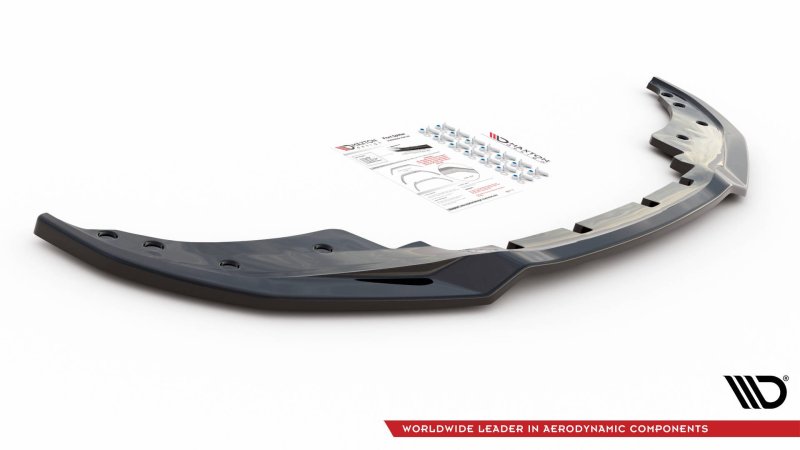 Maxton Front Ansatz V.3 für BMW 4er M-Paket G22 schwarz Hochglanz BM-4-G22-MPACK-FD3-G