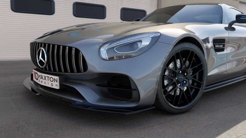 Maxton Front Ansatz Mercedes-AMG GT S C190 Facelift schwarz Hochglanz ME-AMG-GTS-1-FD1-G