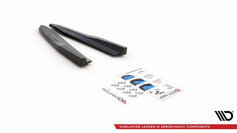 Maxton Heck Ansatz Flaps Diffusor V.3 für Skoda Octavia RS Mk4 schwarz Hochglanz SK-OC-4-RS-RSD2-G