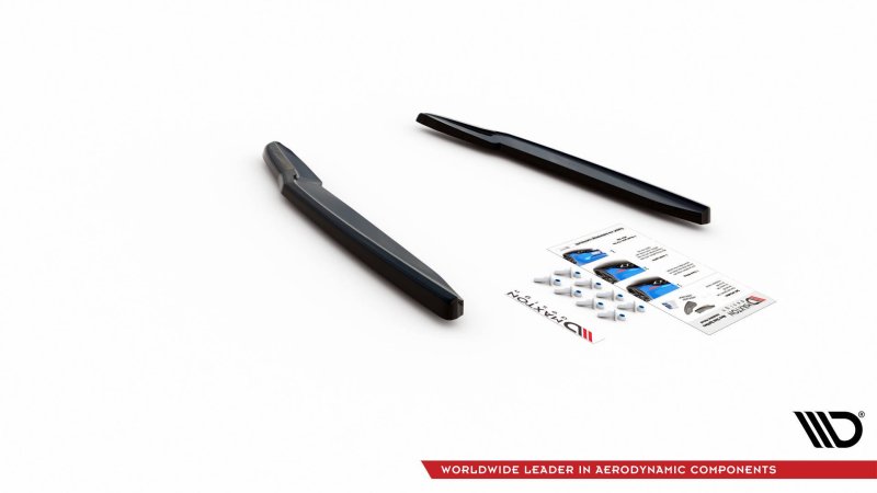 Maxton Heck Ansatz Flaps Diffusor für BMW 6er GT G32 M-Paket schwarz Hochglanz BM-6-32-GT-MPACK-RSD1-G