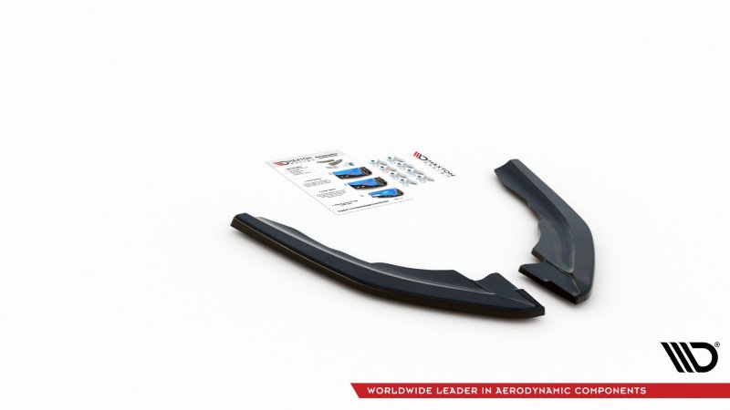 Maxton Heck Ansatz Flaps Diffusor V.3 für BMW M2 F87 schwarz Hochglanz BM-2-87-M-RSD3-G