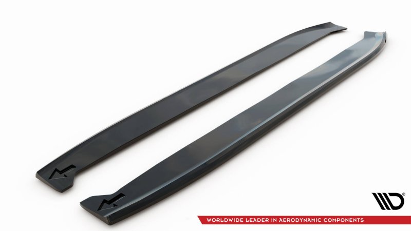 Maxton Seitenschweller Ansatz Mercedes-AMG GLC 63 SUV / Coupe X253 / C253 schwarz Hochglanz ME-GLC-X253-63-SD1-G