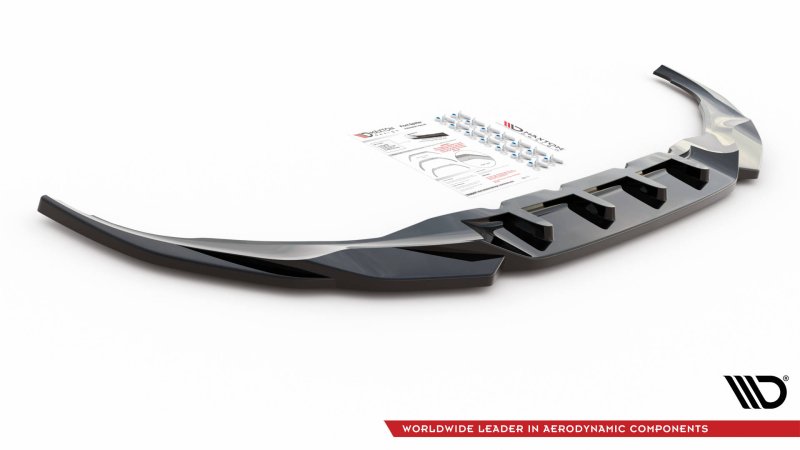 Maxton Front Ansatz V.2 für BMW 7 G11 M-Paket Facelift schwarz Hochglanz BM-7-11F-MPACK-FD2-G