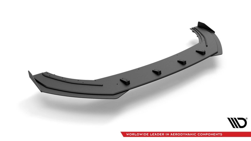 Maxton Street Pro Front Ansatz +Flaps für Seat Leon FR Mk4 schwarz Hochglanz SELE4FRCNC-FD1BRB+FSF1-G