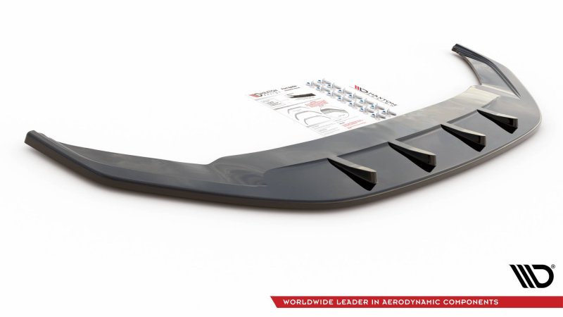 Maxton Front Ansatz V.2 für Volkswagen Arteon R-Line Facelift schwarz Hochglanz VW-AR-1F-RLINE-FD2-G