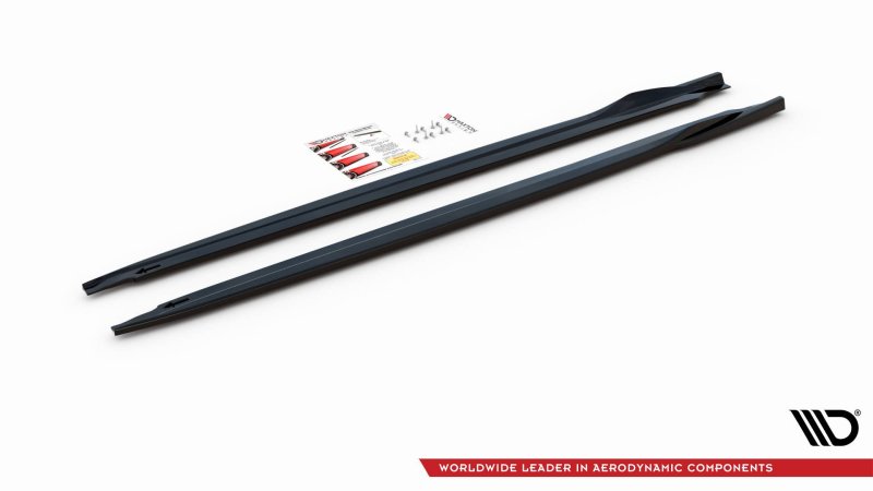 Maxton Seitenschweller Ansatz für Volkswagen Up GTI schwarz Hochglanz VW-UP-1-GTI-SD1-G