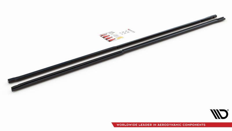 Maxton Seitenschweller Ansatz für Mercedes-Benz Vito Extra Long W447 Facelift schwarz Hochglanz ME-VI-W447F-SD1A+B-G