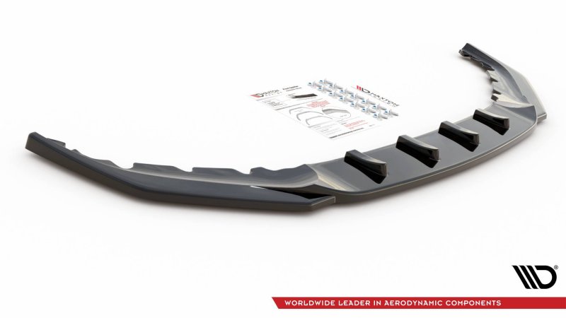 Maxton Front Ansatz V.2 für BMW 5er G30 Facelift M-Paket schwarz Hochglanz BM-5-G30F-MPACK-FD2-G