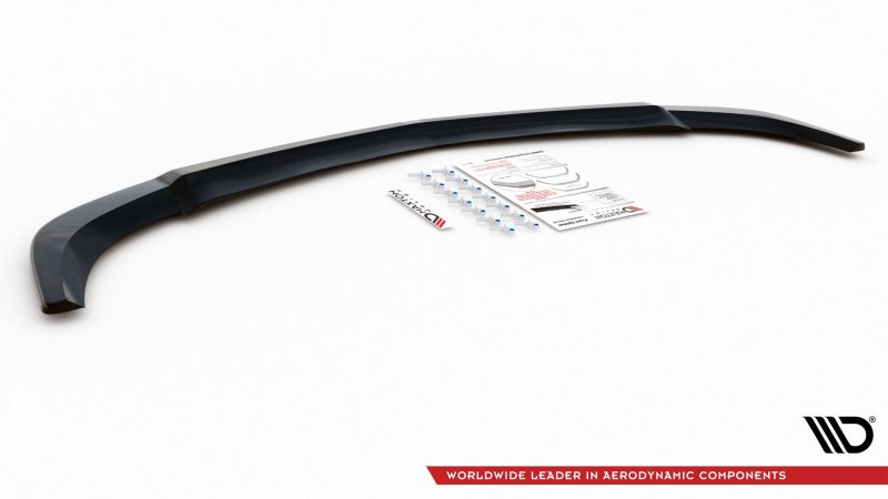 Maxton Front Ansatz für Mercedes C-Klasse W204 AMG-Line Facelift schwarz Hochglanz ME-C-204F-AMGLINE-FD1-G