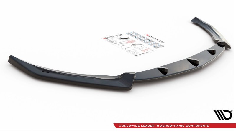 Maxton Front Ansatz V.2 für Mercedes-AMG CLA 45 Aero C118 schwarz Hochglanz ME-CLA-118-45AMG-FD2-G