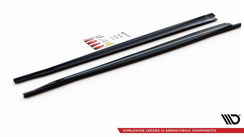 Maxton Seitenschweller Ansatz für BMW X5 M F15 schwarz Hochglanz BM-X5M-15-SD1-G
