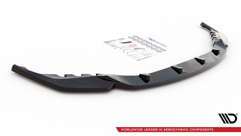 Maxton Front Ansatz V.2 für BMW M4 G82 schwarz Hochglanz BM-4-G82-M-FD2-G