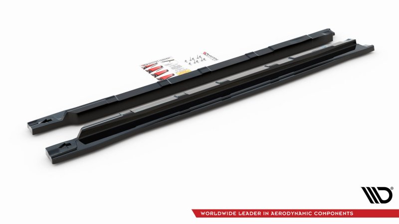 Preview: Maxton Seitenschweller Ansatz für Lexus UX Mk1 schwarz Hochglanz LE-UX-1-SD1-G