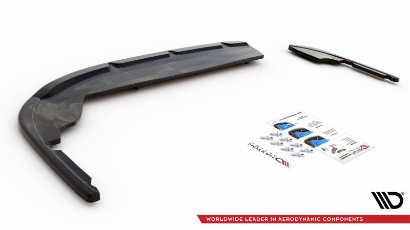 Maxton Mittlerer Cup Diffusor Heck Ansatz Peugeot 508 Diesel Mk2 schwarz Hochglanz PE-508-2-GTLINE-RD1G+RSD1-G