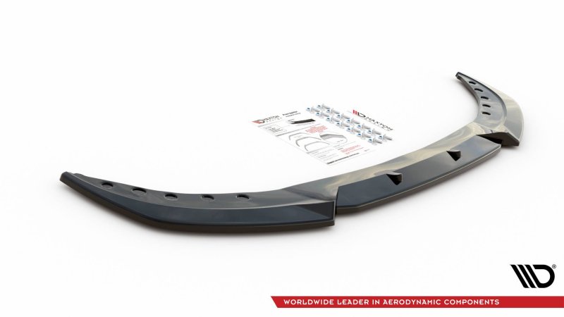 Maxton Front Ansatz V.1 für BMW 3er G20 / G21 schwarz Hochglanz BM-3-20-FD1-G