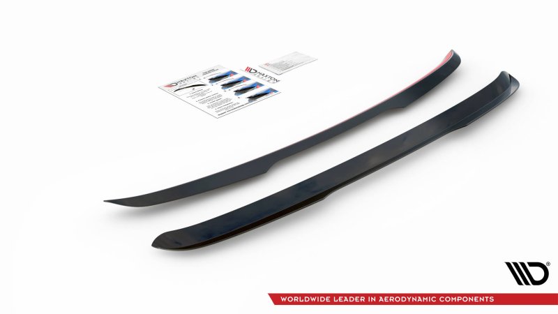 Maxton Spoiler CAP V.1 für Volvo V70 Mk3 schwarz Hochglanz VO-V70-3-CAP1-G