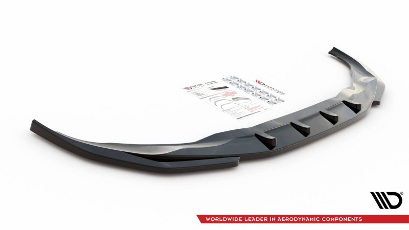 Maxton Front Ansatz V.1 für BMW 7 G11 M-Paket Facelift schwarz Hochglanz BM-7-11F-MPACK-FD1-G