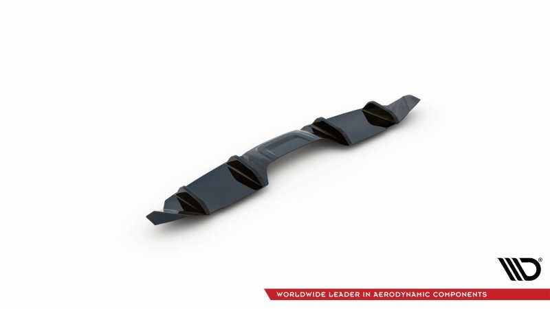 Maxton Diffusor Heck Ansatz für Ford Mustang Mk. 6 Facelift schwarz Hochglanz FO-MU-6F-RS1-G