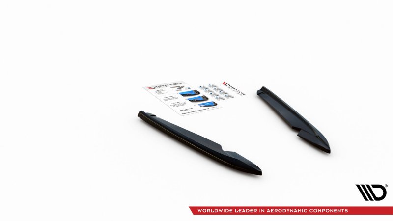 Maxton Heck Ansatz Flaps Diffusor V.2 für Seat Leon FR Sportstourer Mk3 schwarz Hochglanz SE-LE-3-FR-ST-RSD2-G
