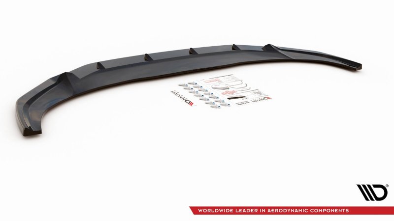Maxton Front Ansatz V.2 für Audi Q3 Sportback S-Line schwarz matt AU-Q3-2-SLINE-SB-FD2-T